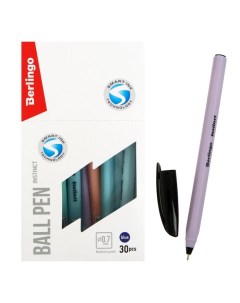 Ручка шариковая Berlingo Instinct 0 7мм синяя корпус микс 295484 30 шт Nobrand