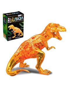 Пазл 3D кристаллический Динозавр 50 деталей в ассортименте 1025229 Забияка