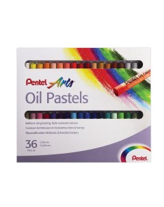 Пастель Oil Pastels круглое сечение 36 цветов Pentel