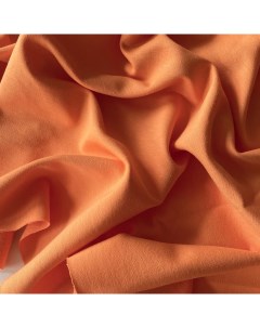 Ткань футер 2 нитка 04051 грейпфрутовый смузи отрез 100x185 см Mamima fabric