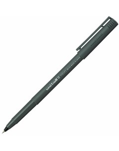 Ручка роллер Uni Ball II Micro черная корпус черный UB 104 Black 12 шт Uni mitsubishi pencil