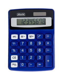 Калькулятор настольный ATC 555 8C 8 разрядов синий Attache