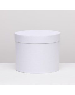 Коробка круглая белая 25 х 20 см Nobrand