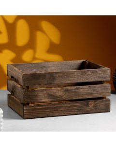 Кашпо ящик деревянный 30х20х14 5 см палисандр Дарим красиво