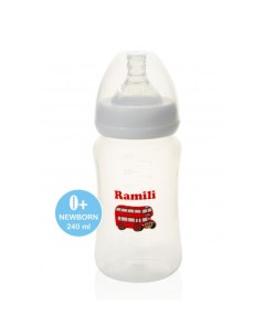 Бутылочка противоколиковая для кормления Baby слабый поток 0 240 мл Ramili