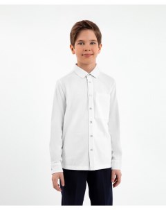 Рубашка трикотажная с длинным рукавом белая Gulliver