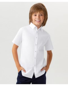 Рубашка с коротким рукавом белая Button blue