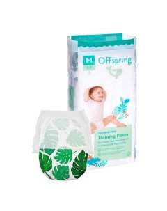 Трусики подгузники M 6 11 кг 42 шт расцветка Тропики Offspring