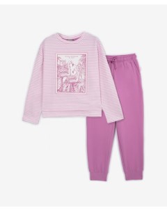 Пижама розовая для девочек Gulliver