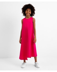 Платье из тонкого поплина розовое Gulliver