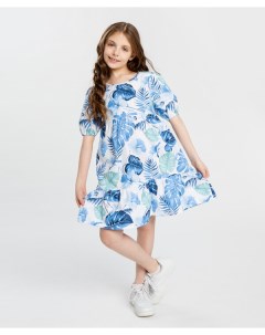 Платье с принтом мультицвет для девочки Button blue