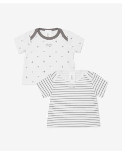 Комплект из двух футболок с коротким рукавом унисекс мультицвет Gulliver Gulliver baby