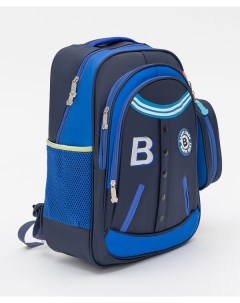 Рюкзак с карманами разноцветный Button blue