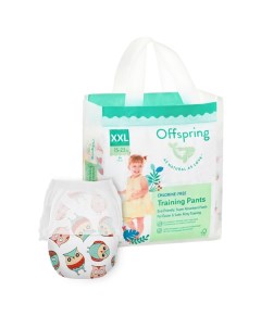 Трусики подгузники XXL 15 23 кг 24 шт расцветка Совы Offspring