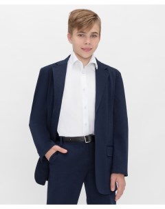 Пиджак однобортный с карманами синий Teens line Button blue