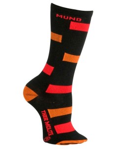 Носки горнолыжные Skiing Junior Black Red Orange Mund