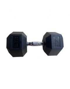Обрезиненная гексагональная гантель 27,5кг Hex Dumbbell TF-D2017-27.5 черный Inex