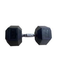 Обрезиненная гексагональная гантель 27 5кг Hex Dumbbell TF D2017 27 5 черный Inex