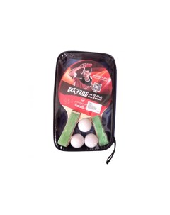 Набор для настольного тенниса 2 ракетки 3 шарика T07532 3 зеленый Sportex