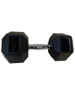 Обрезиненная гексагональная гантель 22,5кг Hex Dumbbell TF-D2017-22.5 черный Inex