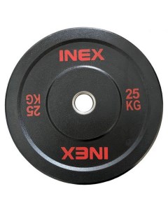 Бампированный диск 25кг Hi-Temp TF-P4001-25 черный-красный Inex