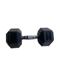 Обрезиненная гексагональная гантель 12 5кг Hex Dumbbell TF D2017 12 5 черный Inex