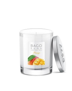 Свеча ароматическая в стекле Манго 132 г Bago home