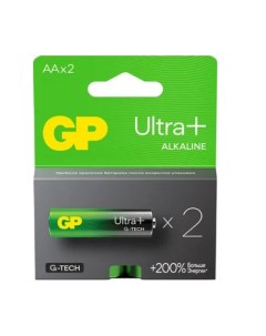 Батарейка Ultra Plus Alkaline 15AUPA21 2CRSB2 1 5V 2шт size АA Gp