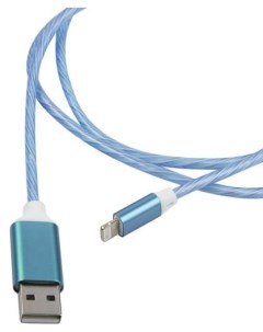Кабель интерфейсный УТ000023150 LED USB Lightning 8 pin синий Red line