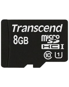 Карта памяти MicroSDHC 8GB TS8GUSDHC10U1 MicroSDHC class 10 Ultimate Transcend