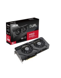 Видеокарта PCI E Radeon RX 7800 XT DUAL RX7800XT O16G 90YV0JJ1 M0NA00 16GB GDDR6 256bit 5nm 1624 195 Asus