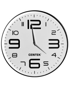 Часы настенные Centek CT 7101 White круглые 30см объемные цифры CT 7101 White круглые 30см объемные 