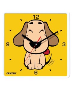 Часы настенные Centek CT 7103 Dog квадратные 25см CT 7103 Dog квадратные 25см