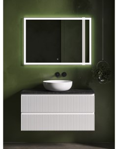 Мебель для ванной Snob R 100 подвесная столешница black sky Bianco без отверстия под смеситель Sancos