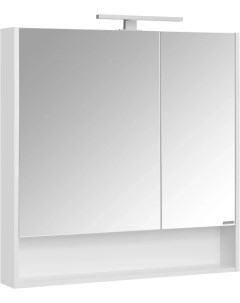 Зеркальный шкаф 85x85 см белый матовый Сканди 1A252302SD010 Акватон
