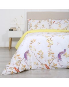 Комплект постельного белья Birdie двуспальный Plus бязь желтый Мона лиза