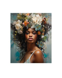 Картина Картина цветочная муза 40x50 см Fbrush