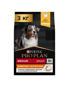 Корм для собак Opti balance для средних пород с курицей сух 3кг Pro plan