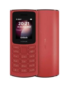 Мобильный телефон 105 Dual Sim TA 1557 Red Nokia