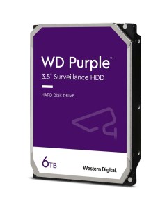 Внутренний жесткий диск 3 5 6Tb WD64PURZ 256Mb 5400rpm SATA3 Purple Western digital