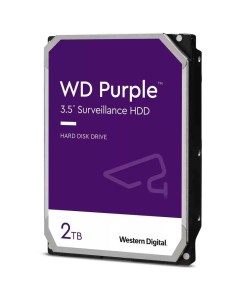 Внутренний жесткий диск 3 5 2Tb WD23PURZ 64Mb 5400rpm SATA3 Purple Western digital
