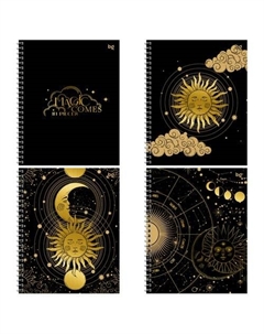 Тетрадь Таро, 80л., А5, клетка, на гребне, твердая обложка, в ассортименте Bg