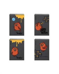 Записная книжка ErichKrause Винни-Пух, А6, 60 листов, клетка, в ассортименте Erich krause