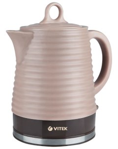 Чайник VT 1135 BN коричневый розовый Vitek