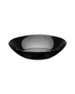 Тарелка суповая стекло 20 см круглая Lillie V0462 черная Luminarc
