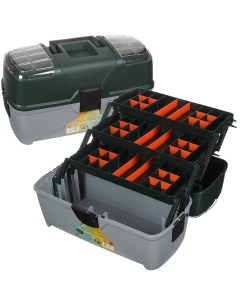 Ящик для инструментов 19 47х22х26 см пластик Универсальный пластиковый замок 3 выдвижных лотка 2 орг Profbox