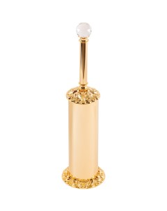 Ёршик для унитаза напольный Cristalia золотой с кристаллом Swarovski Migliore
