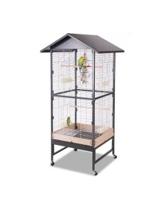 Клетка для малых и средних птиц Villa Casa 75 Antik Platinum 75х65х180см Германия Montana cages