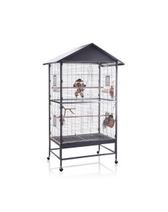 Клетка для малых и средних птиц Villa Casa 90 Antik Platinum 91х60х185см Германия Montana cages