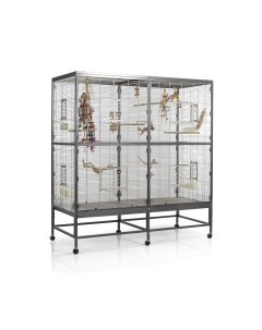 Клетка для птиц Paradiso 150 antik platinum 150x65x161см Германия Montana cages